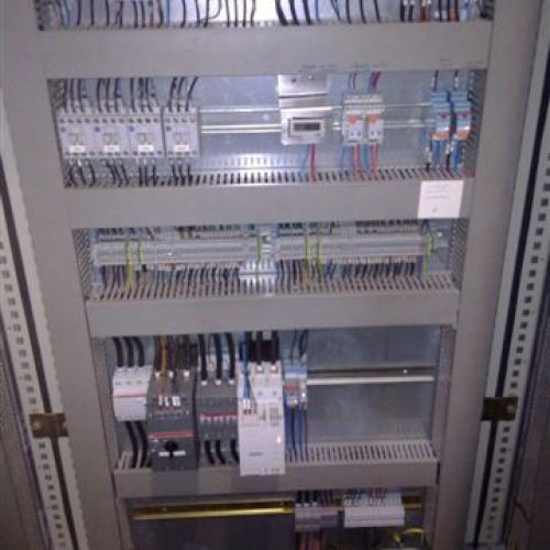 Panel de control para electricidad